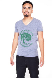 Unisex Boho Casual V neck T-Shirt