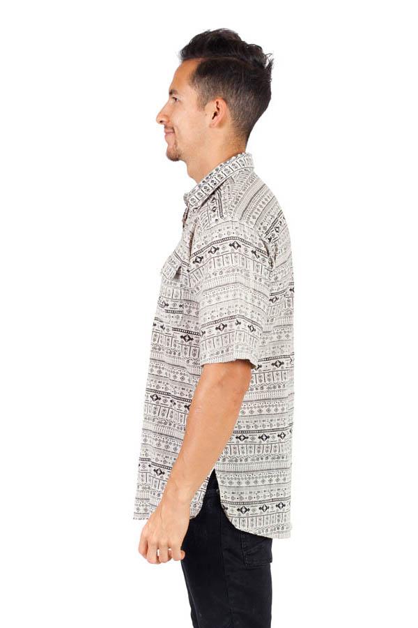 Men's Cotton Half Sleeve Summer Kurta Top Shirt
