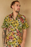 Hippie Canna-Leaf Short-Sleeve Button-Down