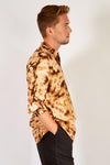 Splatter Tie Dye Cotton Long Sleeve Shirt