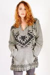 Unisex Soft Washed Blanket Print Baja Hoodie