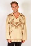 Unisex Soft Washed Blanket Print Baja Hoodie