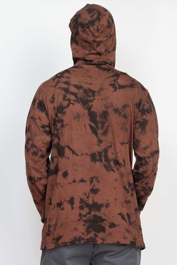 Leaf Pullover Tie-dye Hoodie