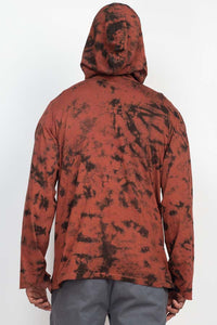 Leaf Pullover Tie-dye Hoodie