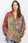 Rasta Tie-Dye Baja Hoodie