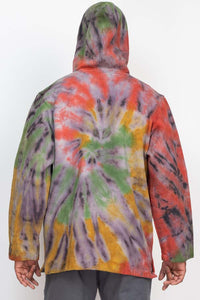 Rasta Tie-Dye Baja Hoodie