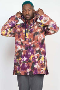 Tie-Dye Baja Button Hoodie