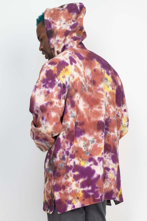 Tie-Dye Baja Button Hoodie