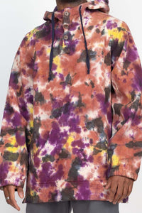 Tie-Dye Baja Button Hoodie