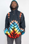 Tie-Dye Baja Button Hoodie