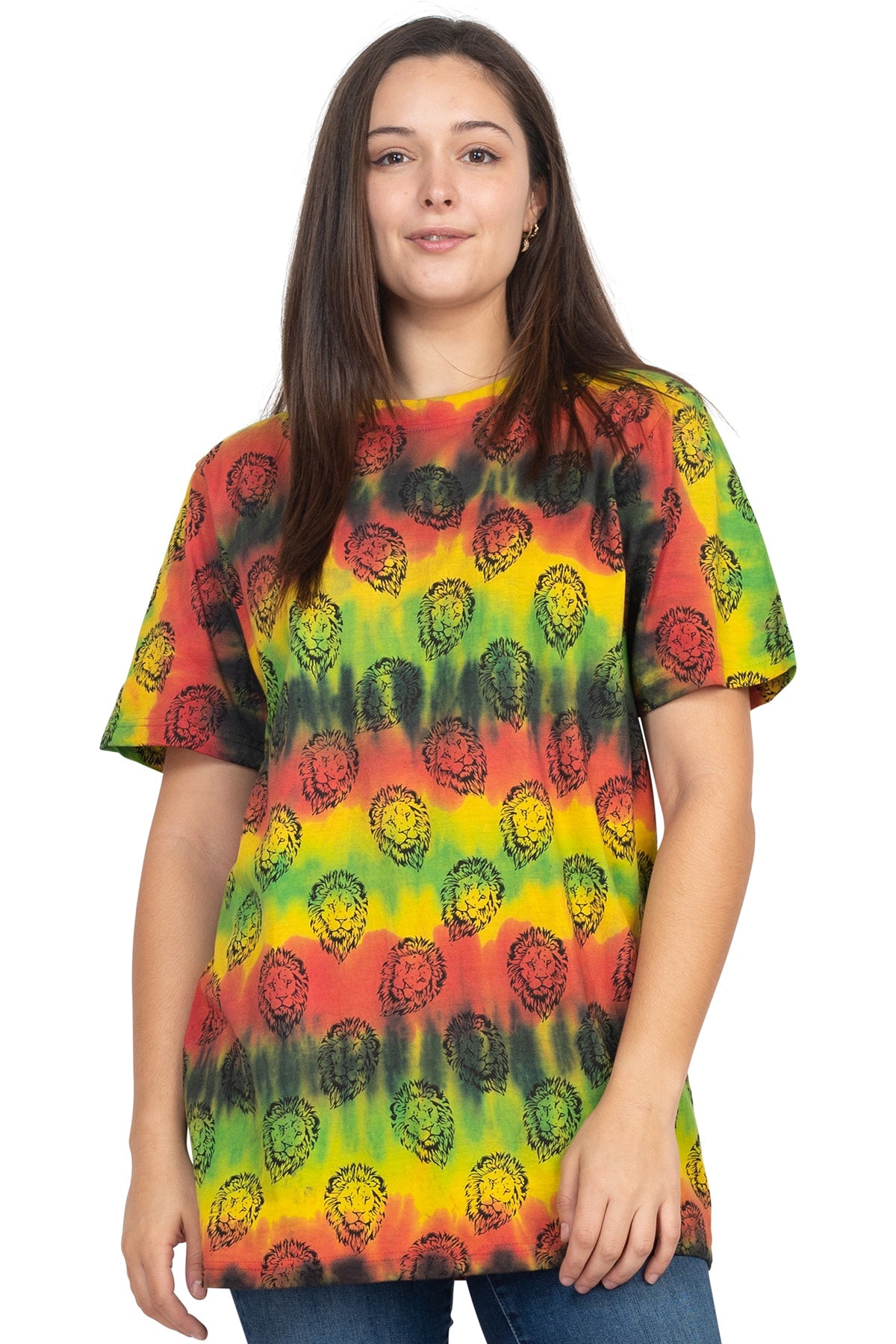 Rasta Tie-Dye Printed T-Shirt