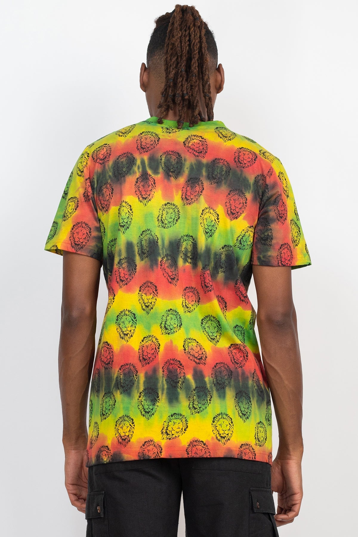 【USA製】Rasta color Border T XL size Rasta Tie-Dye Printed T-Shirt – Lakhay-Retail