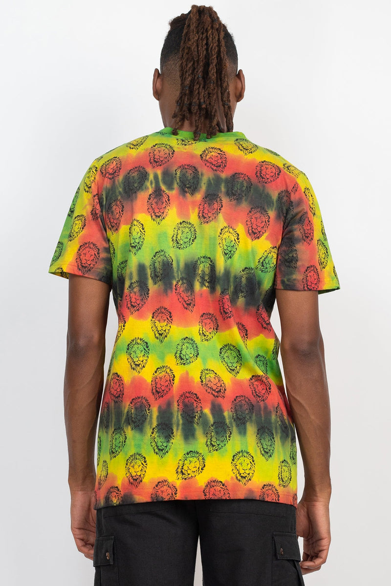 Rasta Tie-Dye Printed T-Shirt