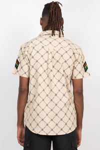 JahRoot Chain Link Fence Button Up Shirt