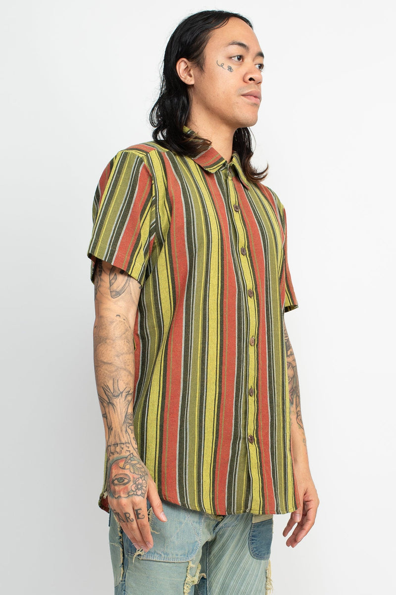 Vintage Striped Button Down Shirt