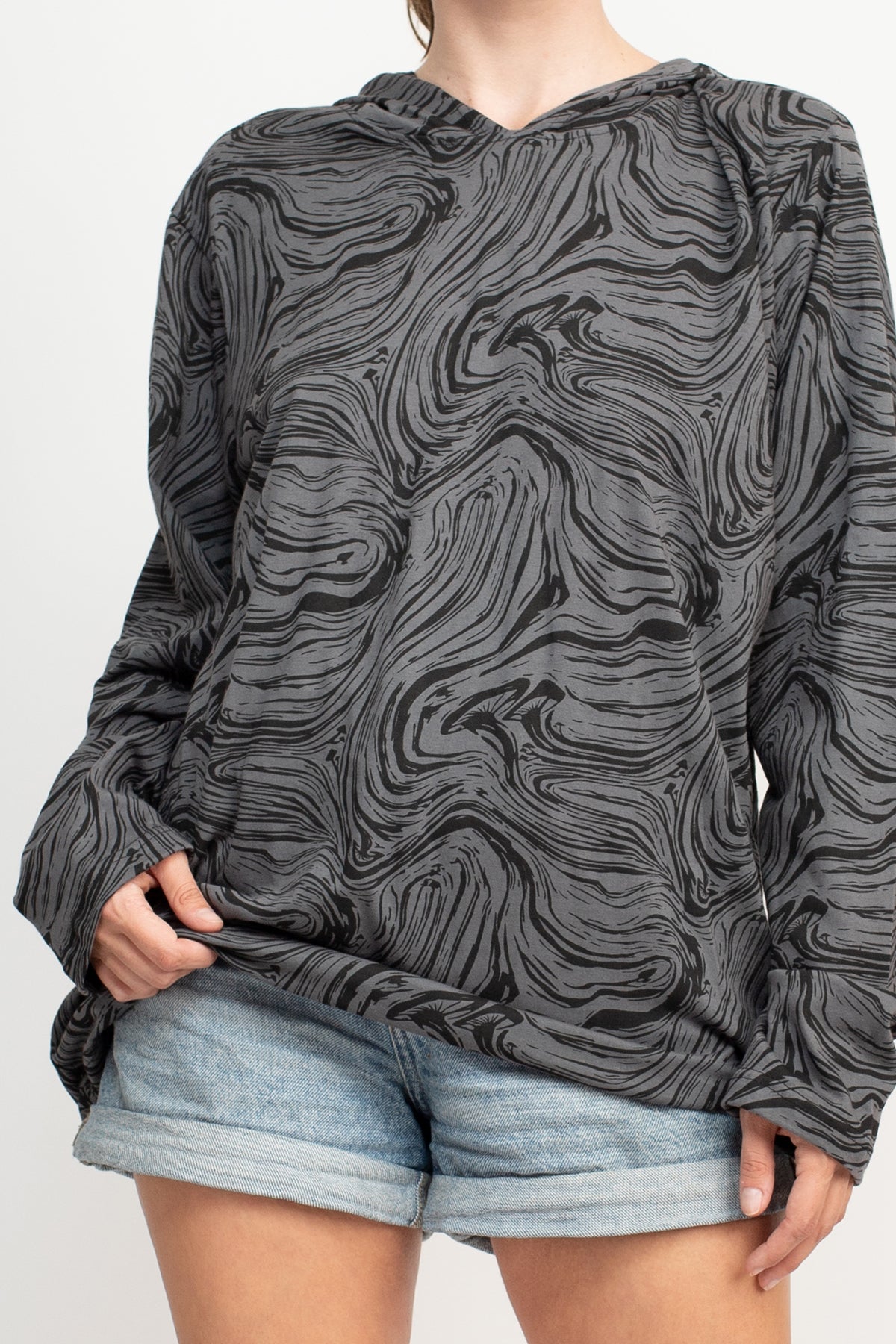 Unsex Mushroom Pullover Hoodie