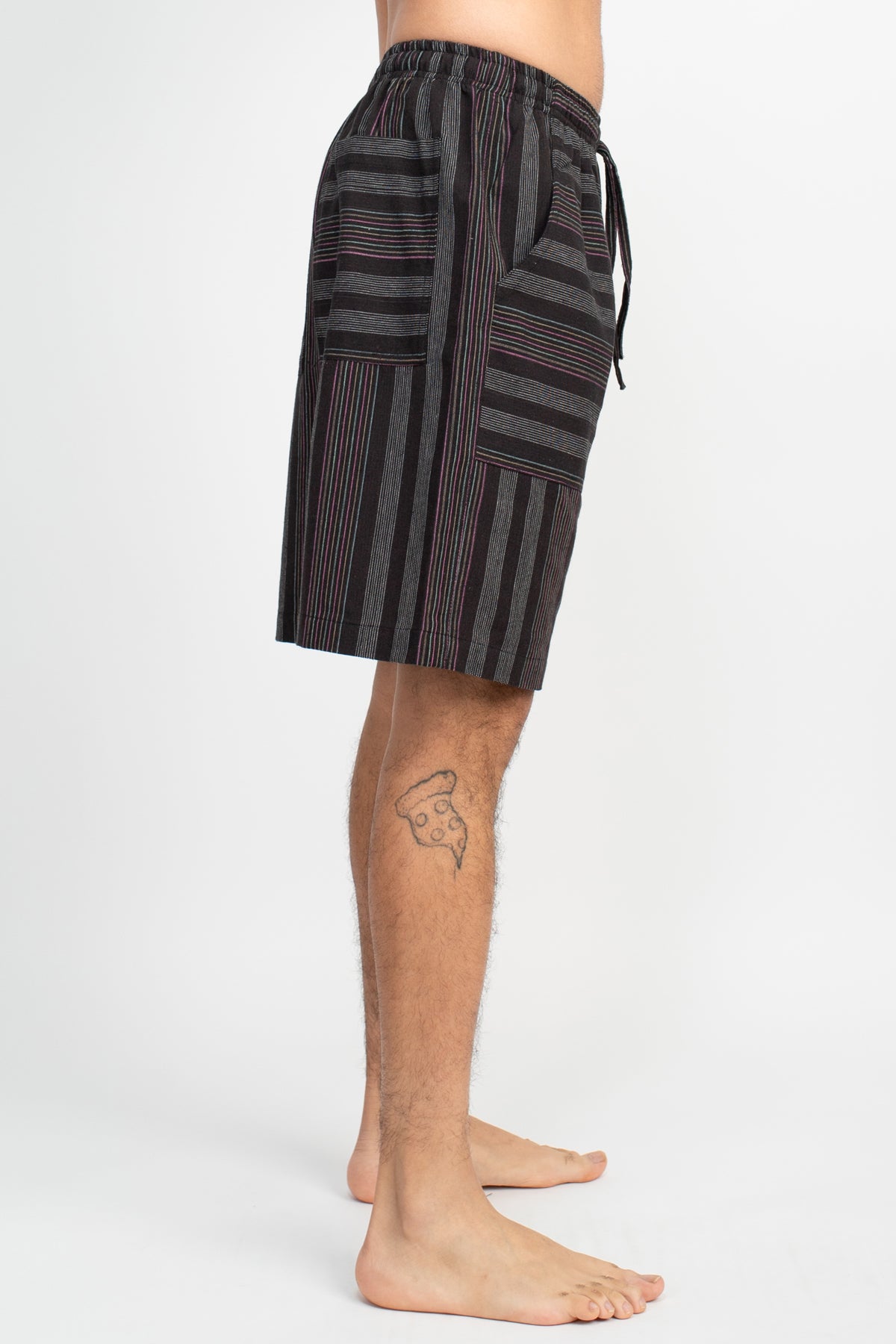 Yarn Dye Stripe Mens Cotton Shorts