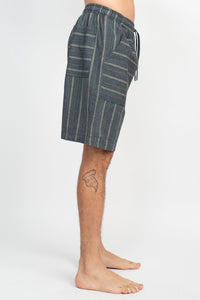 Yarn Dye Stripe Mens Cotton Shorts