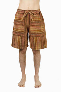 Vintage Boho Stripe Lounge Shorts
