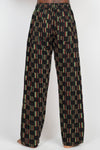 Rasta Stripe Checkered Printed Trouser