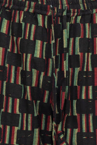 Rasta Stripe Checkered Printed Trouser