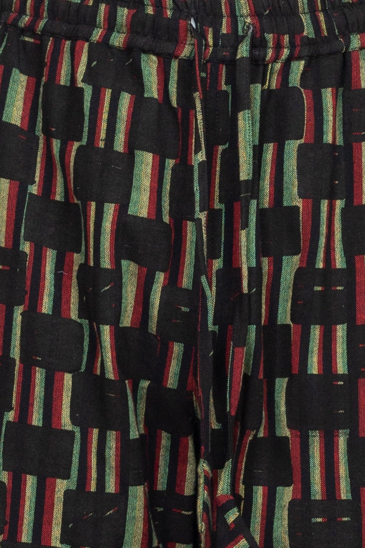 Rasta Stripe Checkered Printed Trouser