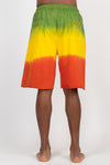 RastaTie-Dye Cotton Terry Shorts