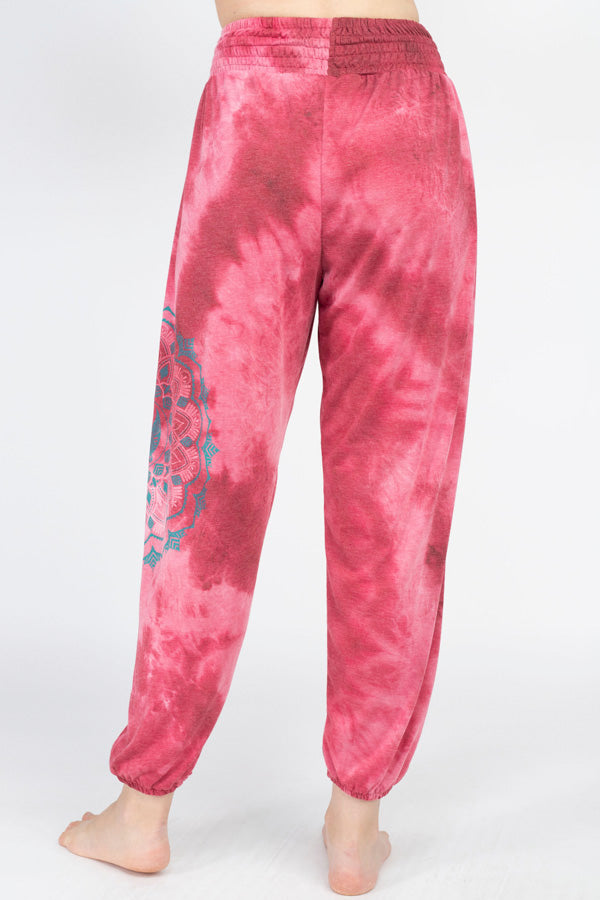 Zen Out Tie-Dye Mandala Yogi Yoga Confortable Lounge Studio Pants