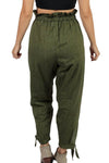 Women's Wildflower Gypsy Dance Cuffed Floral Embroidery Harem Lounge Pant