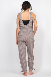 Women's Zenventurous Stripey Boho Cotton Overalls Jumpsuit