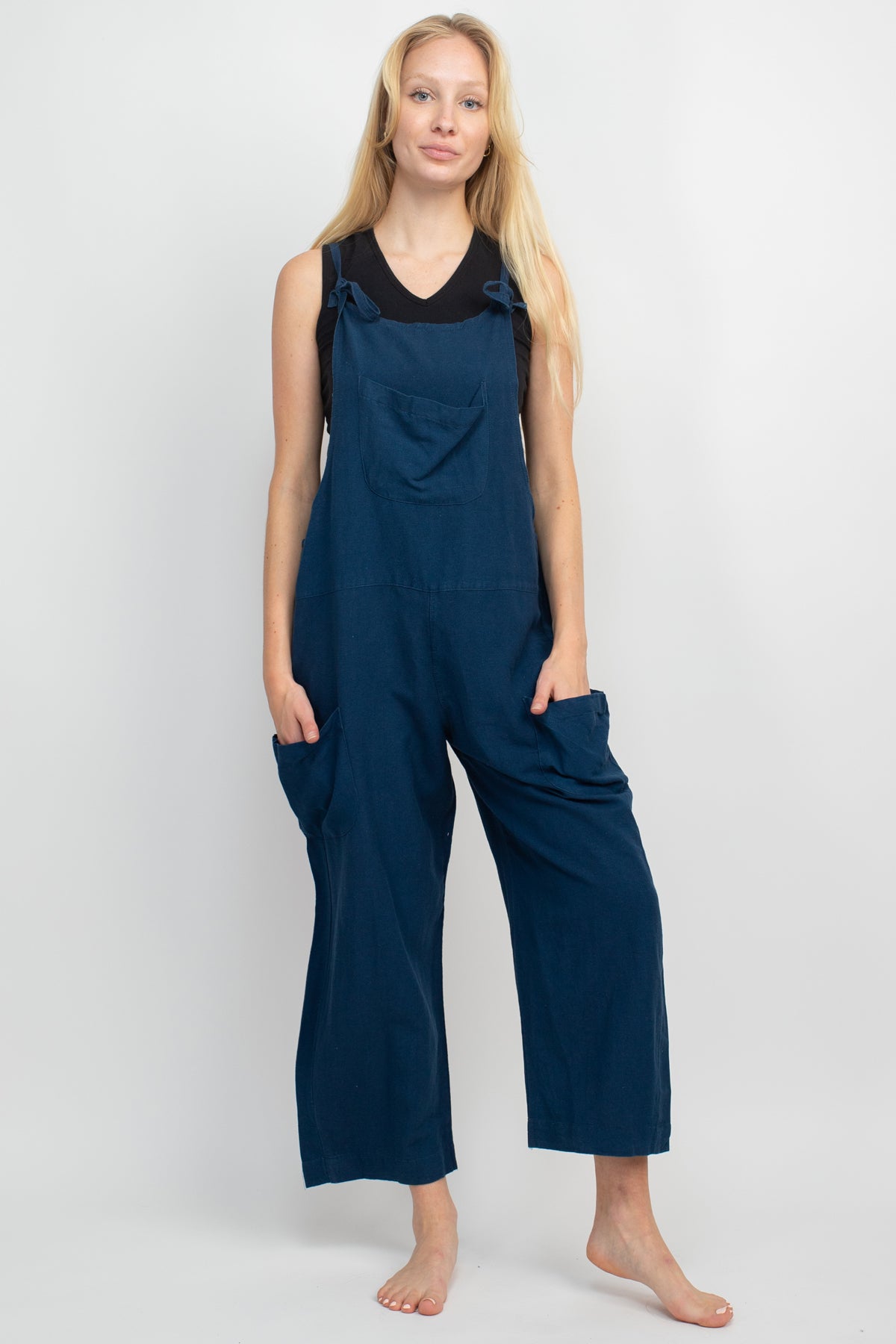 Easy Slouchy Blended Viscose, Hemp and Cotton Overalls – Lakhay-Retail
