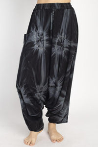 Unisex Tie-dye Flowy Harem Pants