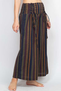 Corset Lace-up Crop Pants