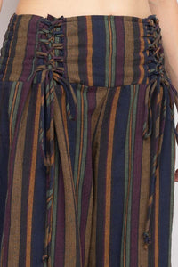 Corset Lace-up Crop Pants
