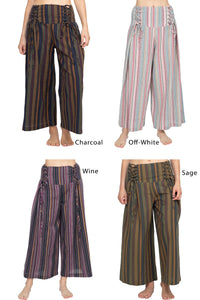 Corset Lace-up Crop Pants
