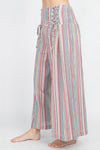 Corset Lace-up Crop Pants