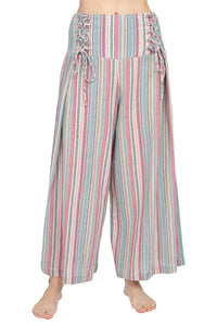 Corset Lace-up Crop Pants