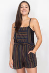 Ruffle Stripe Shortalls