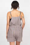 Ruffle Stripe Shortalls
