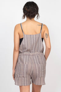 Ruffle Stripe Shortalls