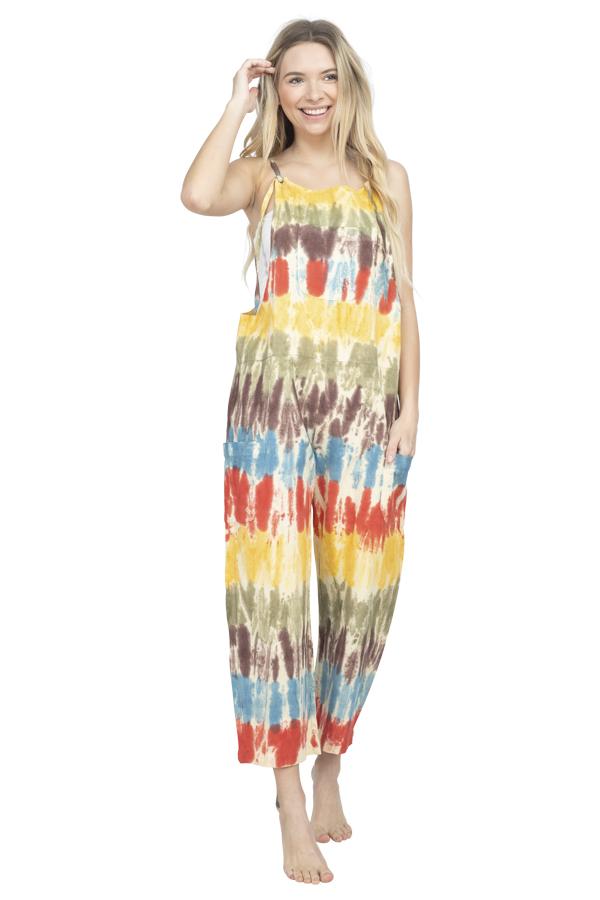 Tie-Dye Oversized Overall