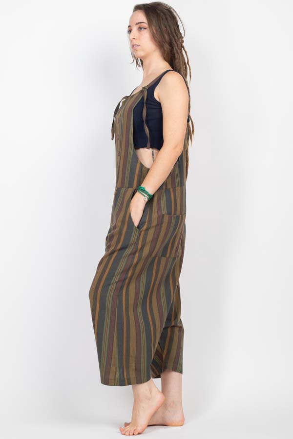 Stripe Oversized Overall