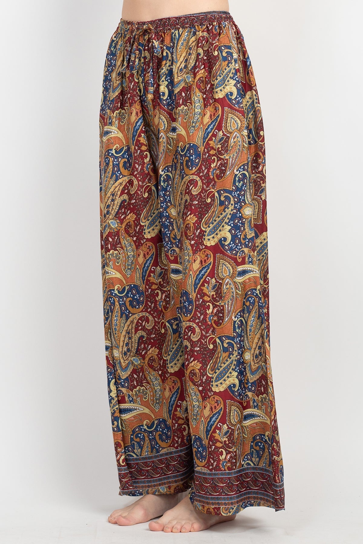 Flowy Paisley Palazzo Pants – Lakhay-Retail