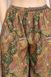 Flowy Paisley Palazzo Pants