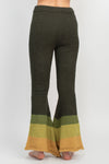 Cozy Obmbre Knit Bellbottom Pants