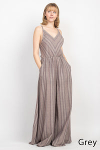 Stripe Plazzo Overall