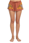 Elephant Embroidery Shorts