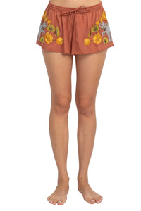 Elephant Embroidery Shorts