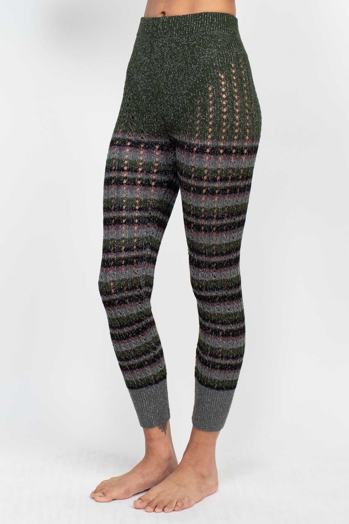 Soft and Stylish Lacy Knit Leggings - Perfect for Fall and Winter