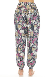 Mushroom Love Print Harem Pants